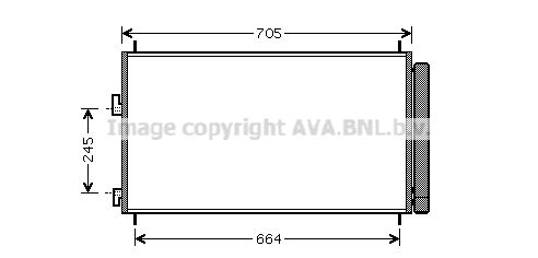 AVA QUALITY COOLING Lauhdutin, ilmastointilaite TOA5410